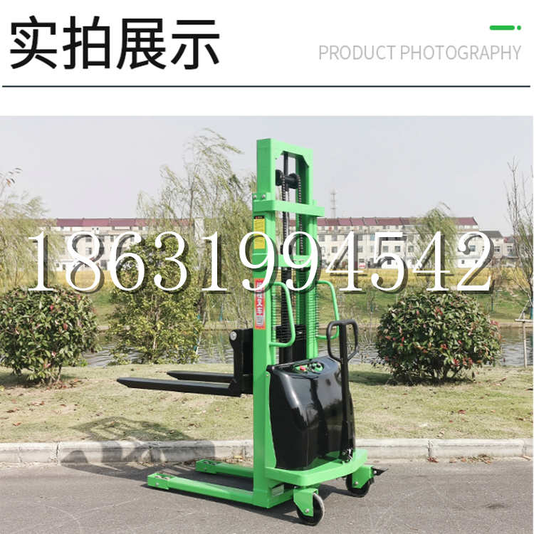 霍城县电动叉车堆高车液压铲车电瓶1吨2吨站驾步行式小型全自动叉车